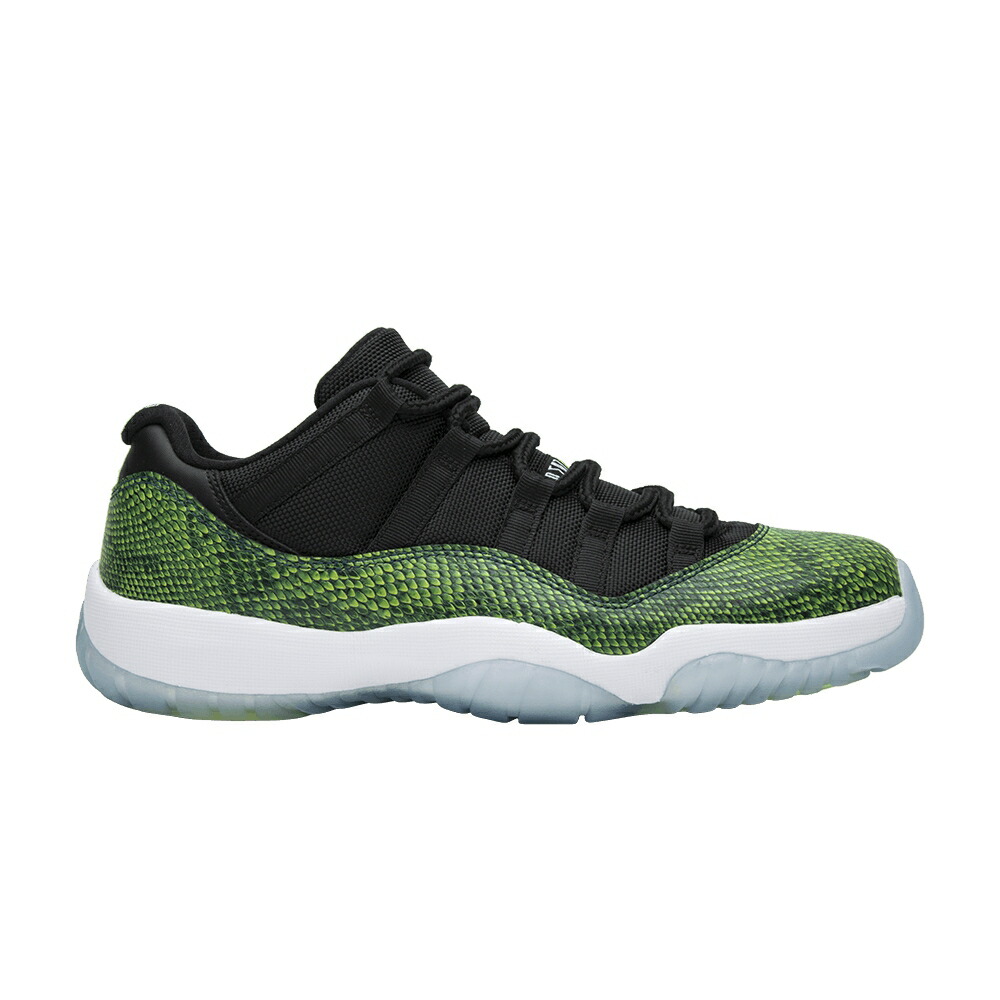 ナイキ 黒色 ブラック 白色 ホワイト エアジョーダン 'SNAKE' スニーカー メンズ AIR JORDAN AIR JORDAN 11 RETRO LOW / BLACK NIGHTSHADE WHITE VOLT