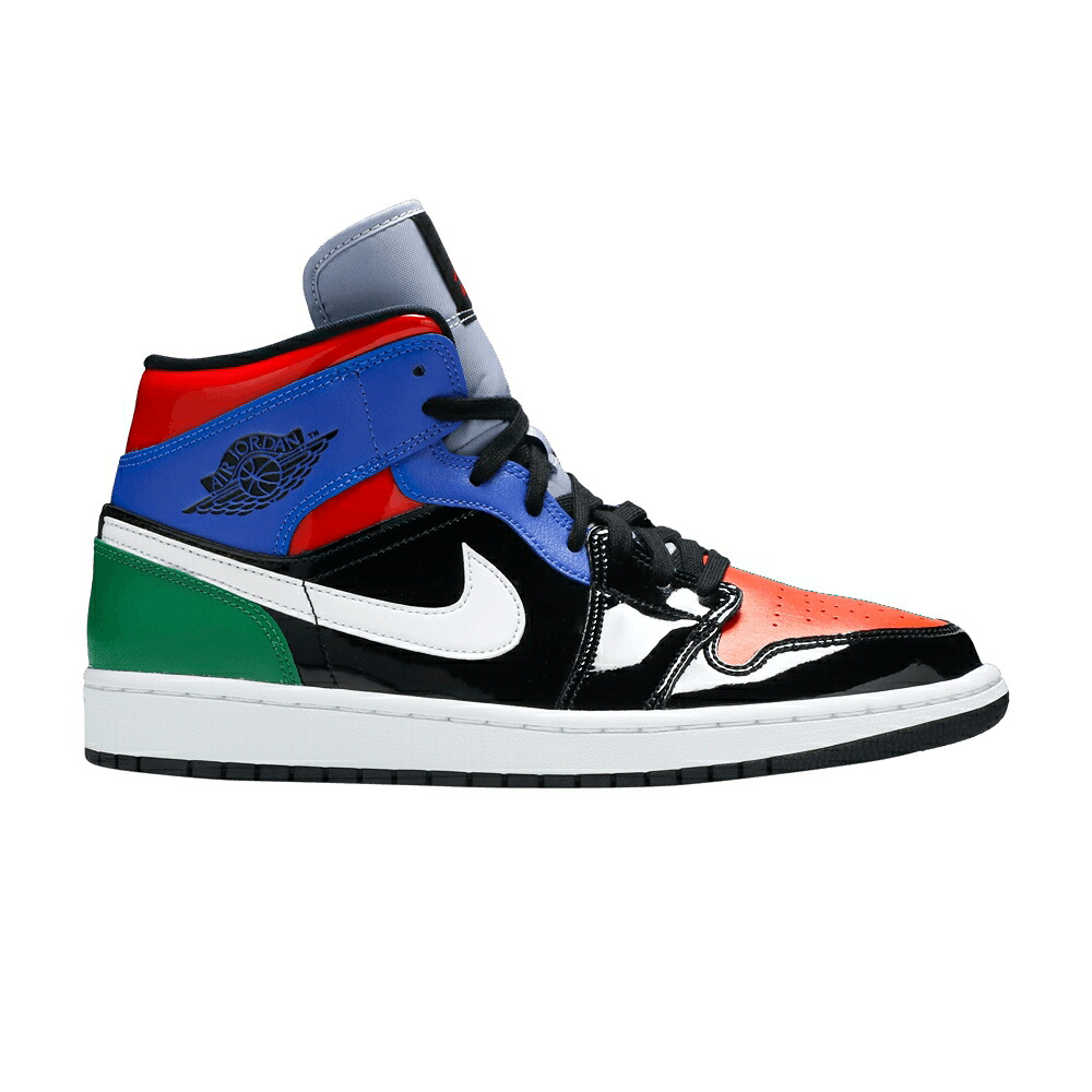 ナイキ ミッド エアジョーダン \u0027MULTI PATENT\u0027 スニーカー レディース AIR JORDAN WMNS AIR JORDAN 1 MID SE /