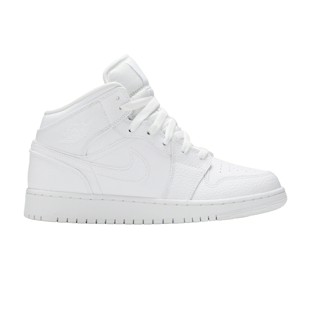 ナイキ ミッド 白いこと 白いこと エアジョーダン \u0027TRIPLE LEATHER\u0027 御坊っちゃん キッズ AIR JORDAN AIR JORDAN 1 MID GS WHITE TUMBLED 2020 / WHITE WHITE WHITE もの言う花 マタニティ スニーカー スニーカー-キッズ・ベビー・マタニティ-キッズファッション