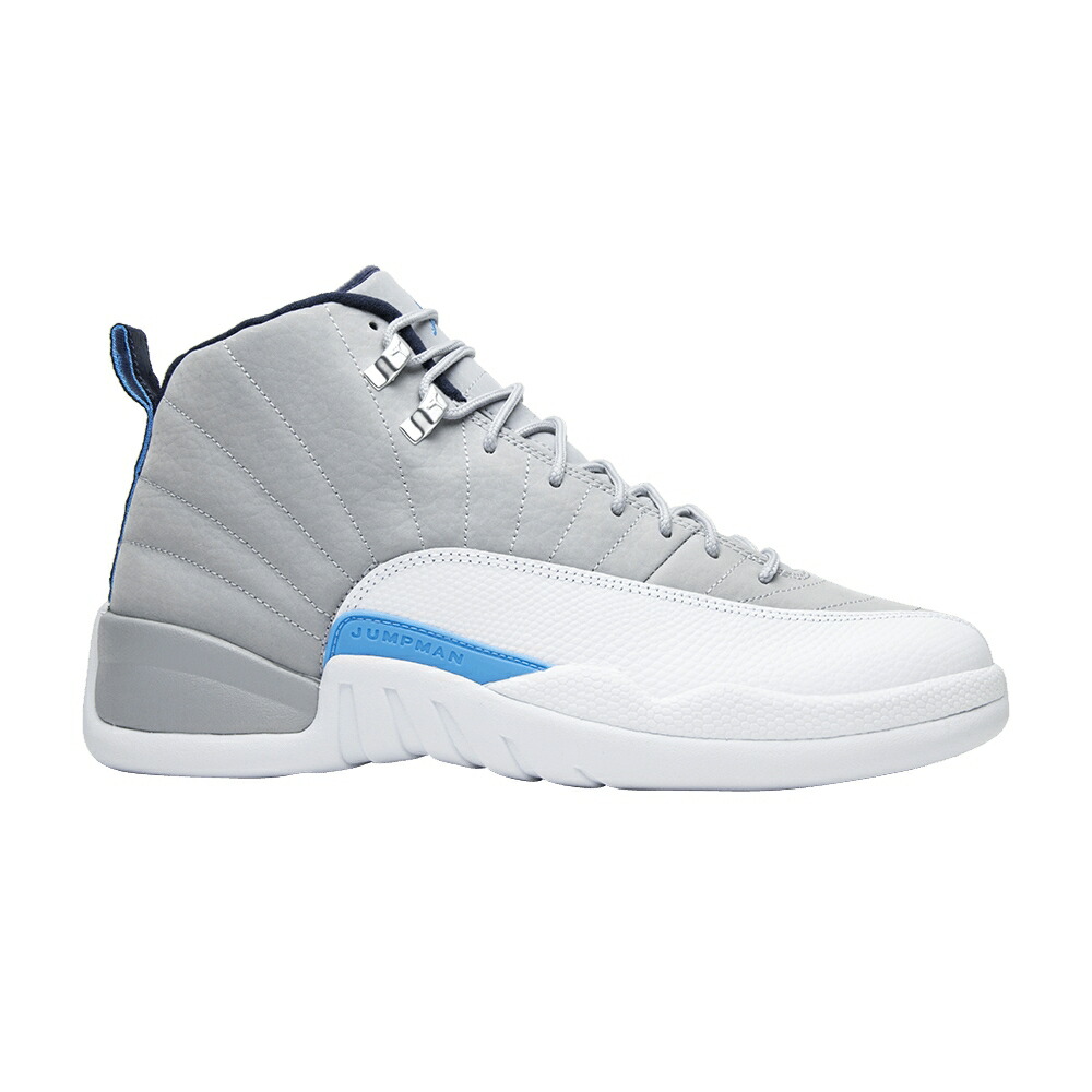 ナイキ 灰色 グレー エアジョーダン GREY BLUE スニーカー メンズ AIR JORDAN AIR JORDAN 12 RETRO UNIVERSITY / WLF GREY UNVRSTY BL WHT MDNGHT