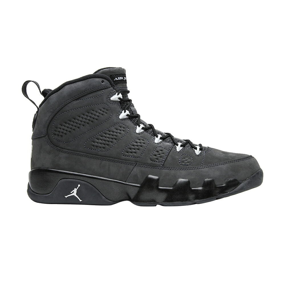 ナイキ 白いこと 白いこと 黒いこと 黒いこと エアジョーダン \u0027ANTHRACITE\u0027 スニーカー メンズ AIR JORDAN AIR JORDAN 9 RETRO / ANTHRACITE WHITE BLACK