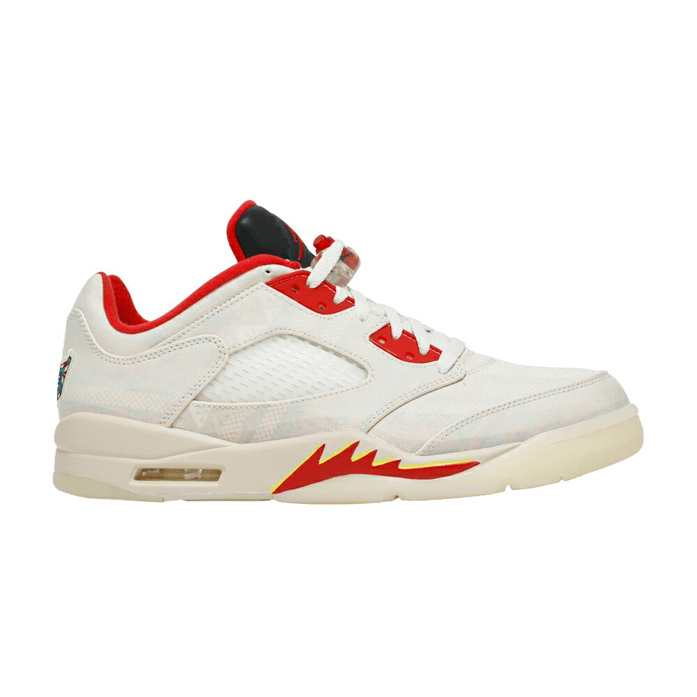 ナイキ 赤 レッド 黄色 イエロー パール エアジョーダン CHINESE YEAR スニーカー メンズ AIR JORDAN AIR JORDAN 5 RETRO LOW NEW 2021 / SAIL CHILE RED OPTI YELLOW PEARL