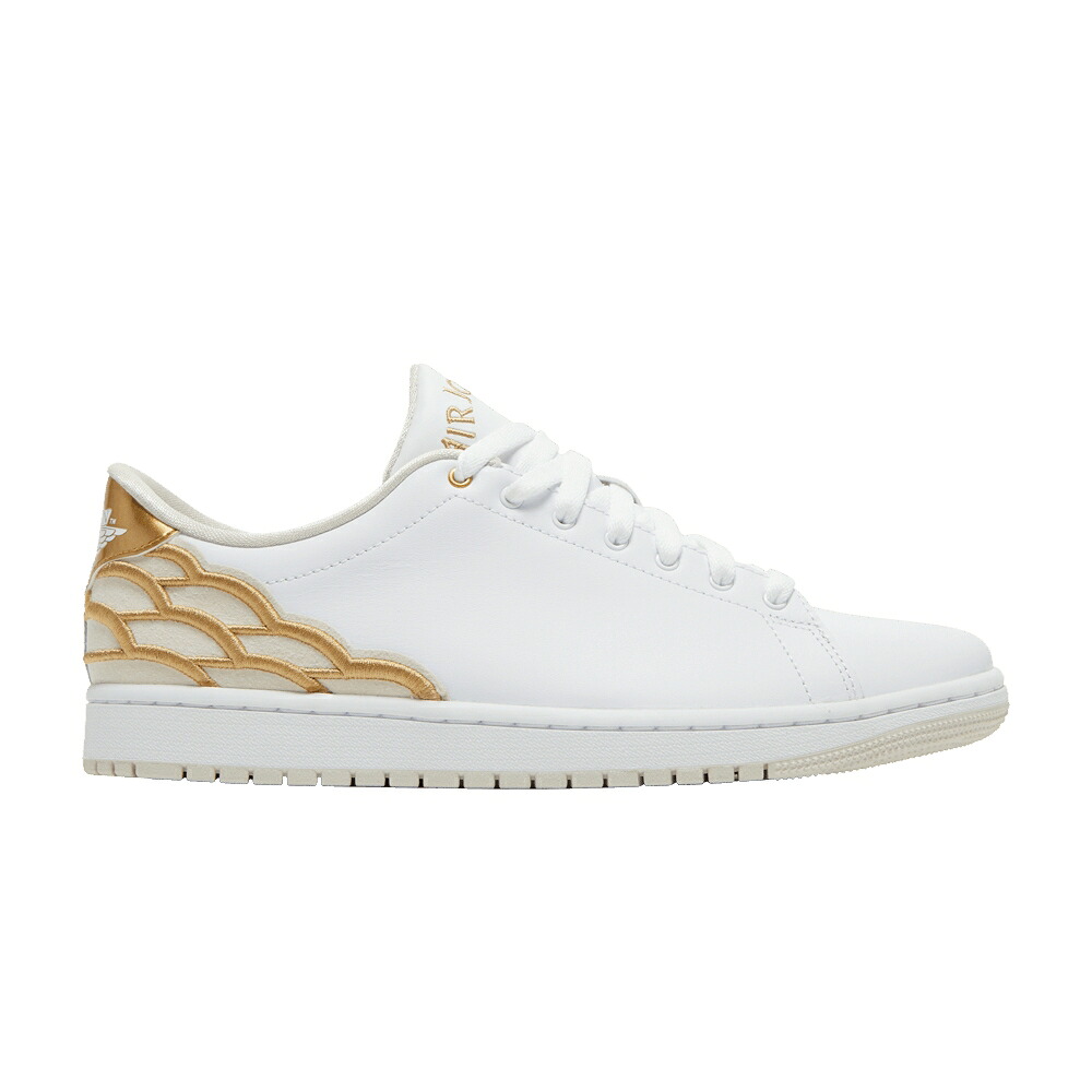 ナイキ コート 白色 ホワイト ゴールド エアジョーダン 'WHITE GOLD' スニーカー メンズ AIR JORDAN AIR JORDAN 1 CENTRE COURT / WHITE METALLIC GOLD LIGHT｜スニケス