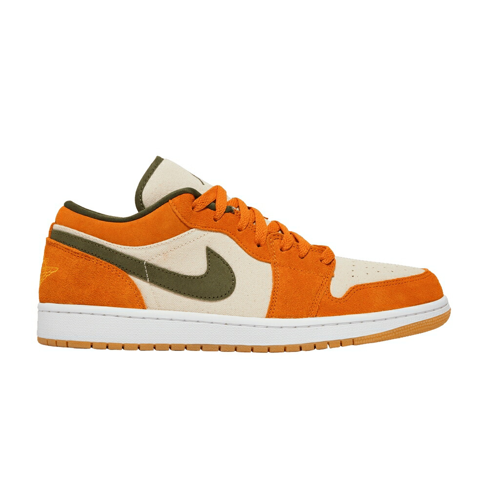 ナイキ 白色 ホワイト オリーブ カリー エアジョーダン LIGHT CURRY スニーカー メンズ AIR JORDAN AIR JORDAN 1 LOW SE / WHITE MEDIUM OLIVE LIGHT CURRY