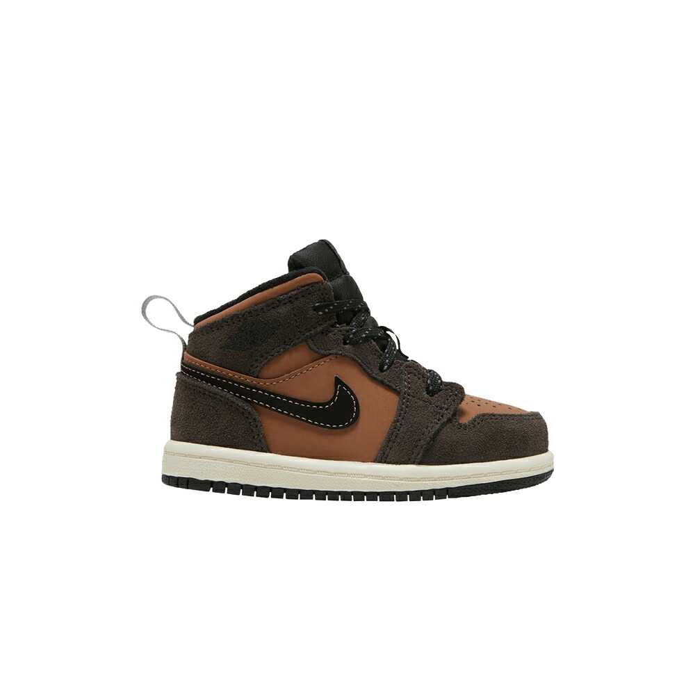 ナイキ ミッド クリムゾン エアジョーダン 'EARTH TONE' ベビー AIR JORDAN AIR JORDAN 1 MID SE TD / DARK CHOCOLATE CRIMSON BLISS