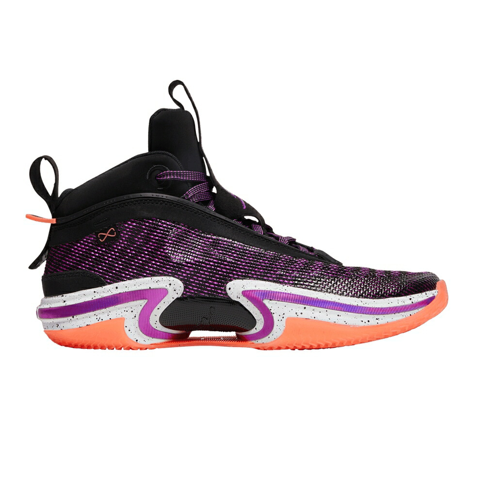 ナイキ 黒色 ブラック 白色 ホワイト エアジョーダン FIRST LIGHT スニーカー メンズ AIR JORDAN AIR JORDAN 36 / BLACK WHITE BRIGHT MANGO HYPER