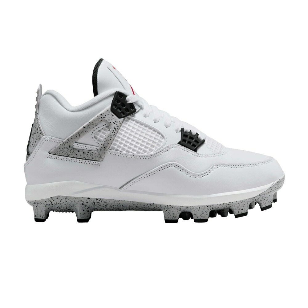 ナイキ 白色 ホワイト ファイア 赤 レッド 黒色 ブラック テック 灰色 グレー エアジョーダン WHITE CEMENT スニーカー メンズ AIR JORDAN AIR JORDAN 4 RETRO MCS / WHITE FIRE RED BLACK TECH GREY
