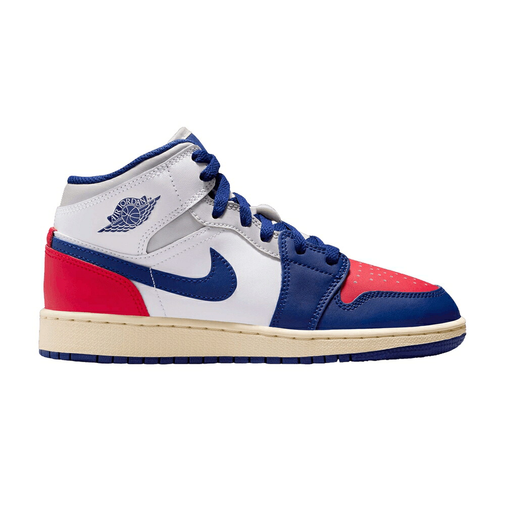 ナイキ ミッド 白色 ホワイト ディープ 青色 ブルー エアジョーダン 'RARE AIR' ジュニア キッズ AIR JORDAN AIR JORDAN 1 MID GS / WHITE DEEP ROYAL BLUE UNIVERSITY ベビー マタニティ スニーカー