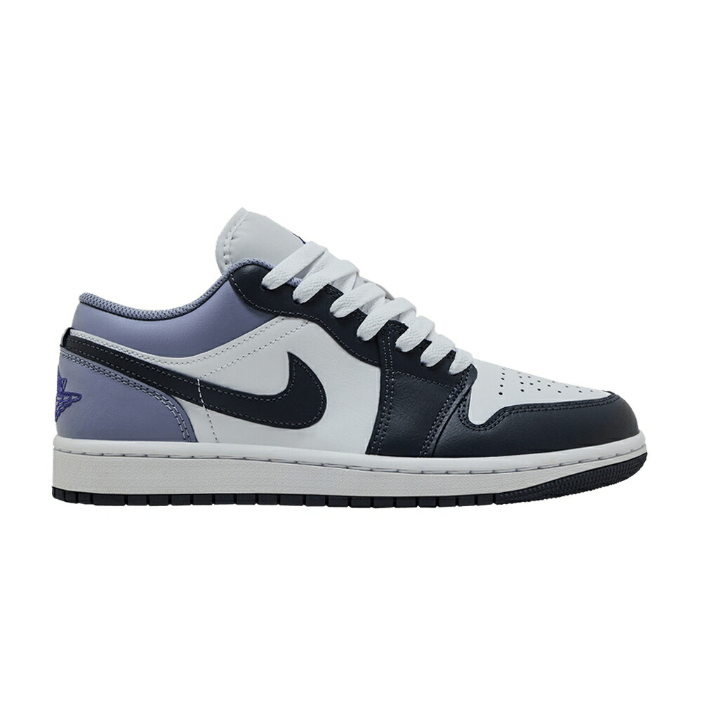 ナイキ 藍色 インディゴ 白いこと 白いこと エアジョーダン \u0027WHITE HAZE\u0027 スニーカー メンズ AIR JORDAN AIR JORDAN 1 LOW INDIGO / WHITE INDIGO HAZE