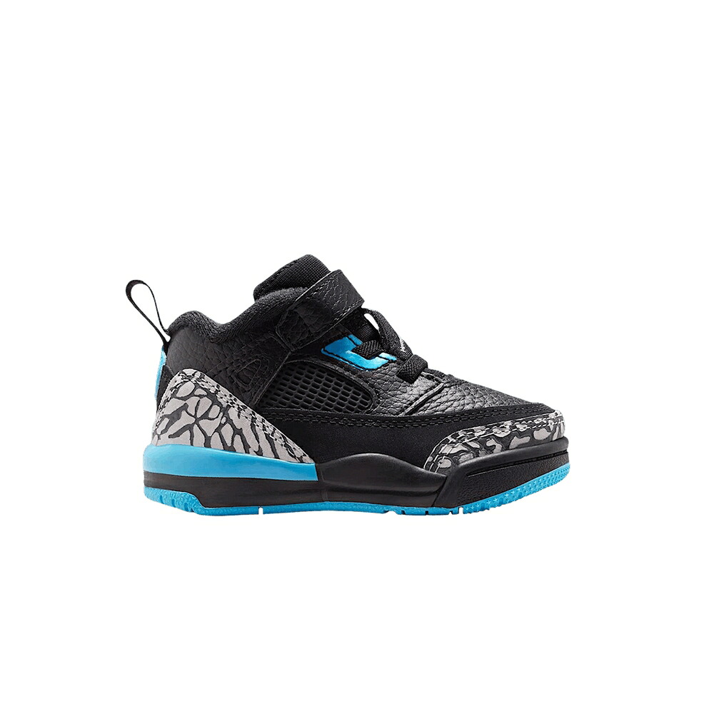 ナイキ 黒色 ブラック 青色 ブルー 灰色 グレー エアジョーダン 'GAMMA BLUE' ベビー AIR JORDAN AIR JORDAN SPIZIKE LOW TD / BLACK GAMMA BLUE WOLF GREY