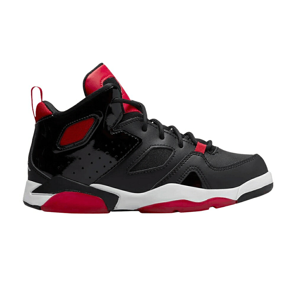 ナイキ フライト クラブ 黒色 ブラック 赤 レッド 白色 ホワイト エアジョーダン 'BRED' ジュニア キッズ AIR JORDAN AIR JORDAN FLIGHT CLUB 91 PS / BLACK UNIVERSITY RED WHITE ベビー マタニティ スニーカ