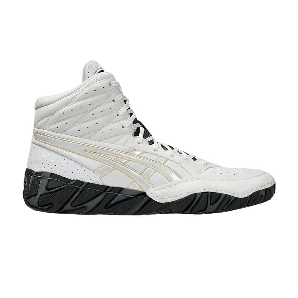 アシックス 白色 ホワイト 'WHITE CHAMPAGNE' スニーカー メンズ ASICS AGGRESSOR 6 / WHITE CHAMPAGNE