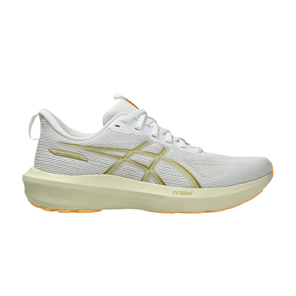 アシックス 白色 ホワイト 'WHITE LEMONGRASS' スニーカー メンズ ASICS GT 1000 14 / WHITE LEMONGRASS