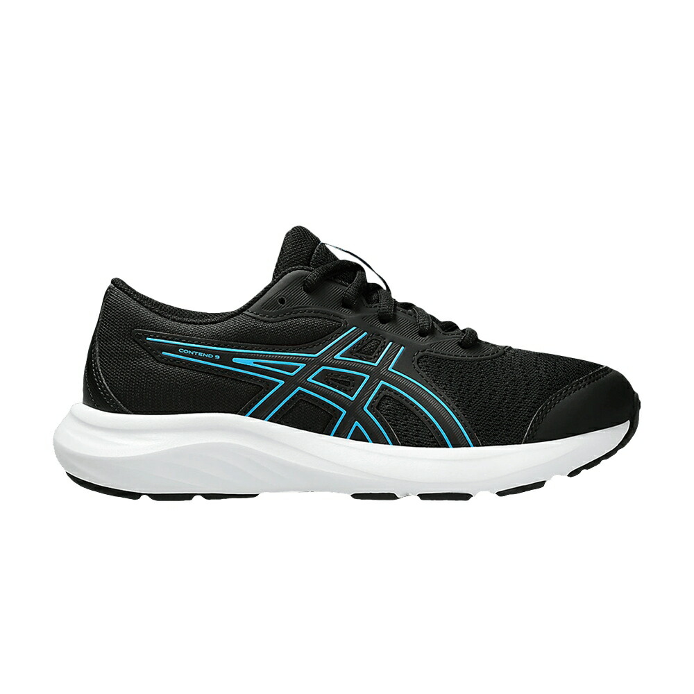 アシックス 黒色 ブラック アクア 'BLACK AQUA' ジュニア キッズ ASICS CONTEND 9 GS DIGITAL / BLACK DIGITAL AQUA ベビー マタニティ スニーカー