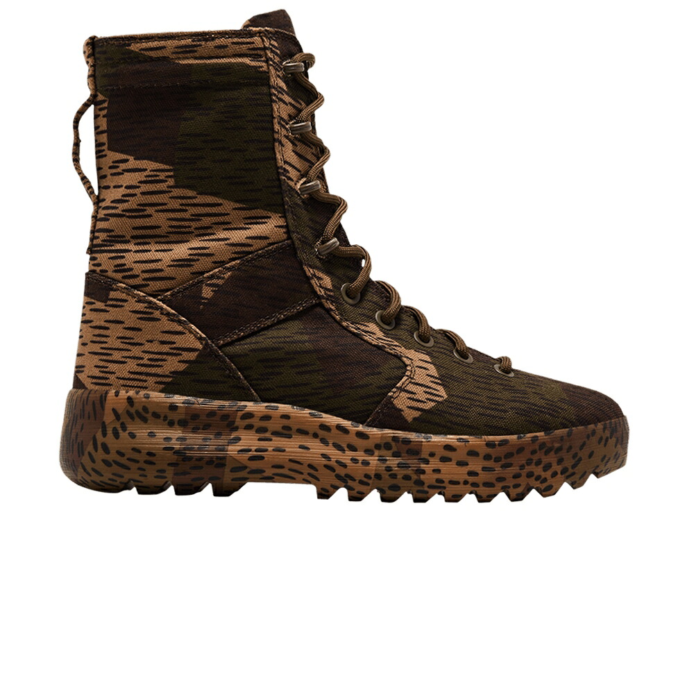 生やさしい ブーツ 赤銅色 赤銅色 \u0027SPLINTER CAMO\u0027 スニーカー メンズ YEEZY SEASON 6 MILITARY BOOT / BROWN