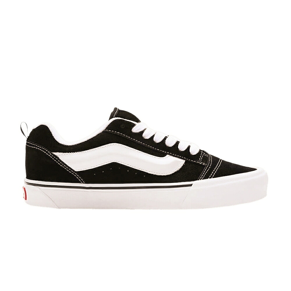 ヴァンズ バンズ 黒色 ブラック 白色 ホワイト 'BLACK WHITE' スニーカー メンズ VANS KNU-SKOOL TRUE / BLACK TRUE WHITE｜スニケス