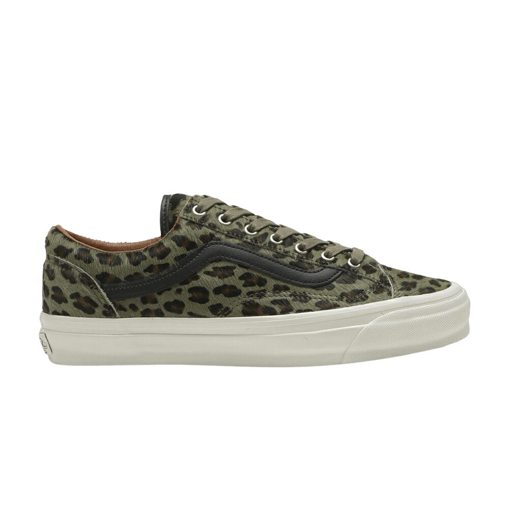 ヴァンズ バンズ プレミアム オリーブ オールドスクール 'PONY OLIVE' スニーカー メンズ VANS OLD SKOOL 36 PREMIUM CHEETAH / CHEETAH OLIVE