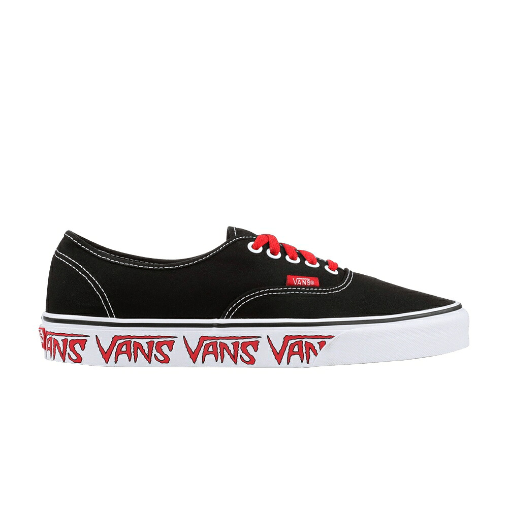 ヴァンズ バンズ オーセンティック 黒いこと 黒いこと 赤 赤いこと \u0027SKETCH SIDEWALL\u0027 スニーカー メンズ VANS AUTHENTIC / SKETCH SIDEWALL BLACK RED