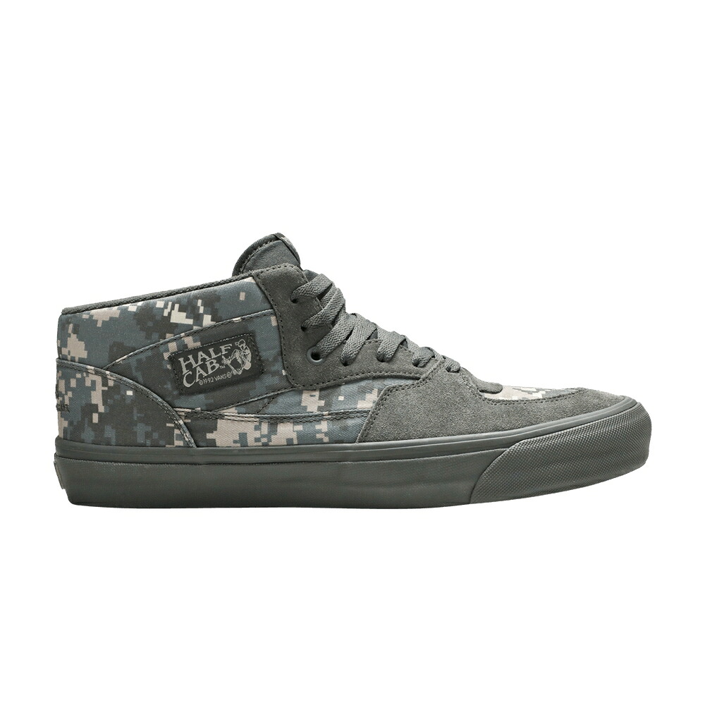 ヴァンズ バンズ ダブルタップス ハーフ カモ柄 灰色 グレー グレイ ハーフキャブ 'DIGI CAMO' スニーカー メンズ VANS WTAPS X HALF CAB LX / DIGI CAMO GRAY
