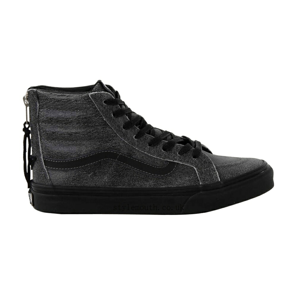 ヴァンズ バンズ か細い 黒いこと 黒いこと 滑る 御機嫌 スニーカー メンズ VANS SK8 HI SLIM ZIP / BLACK