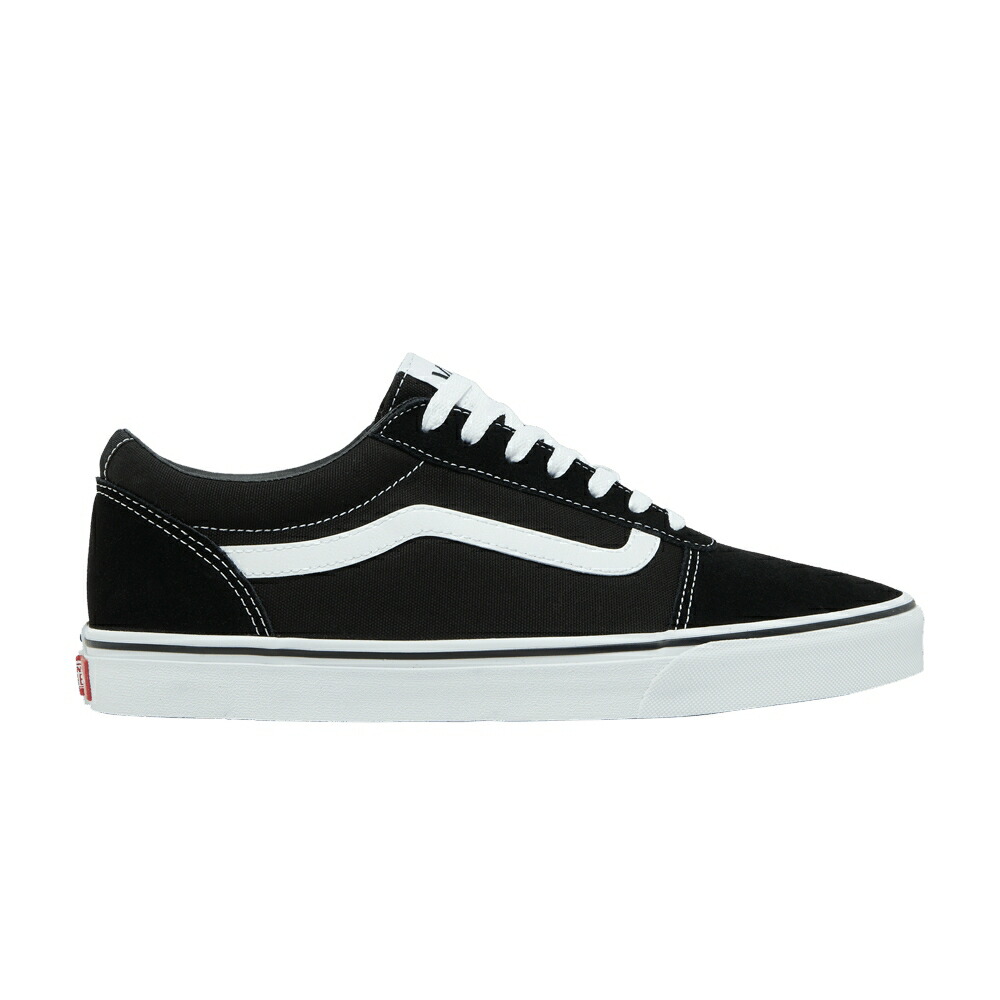 ヴァンズ バンズ スエード スウェード 黒色 ブラック 白色 ホワイト 'BLACK WHITE' スニーカー メンズ VANS WARD SUEDE CANVAS / BLACK WHITE