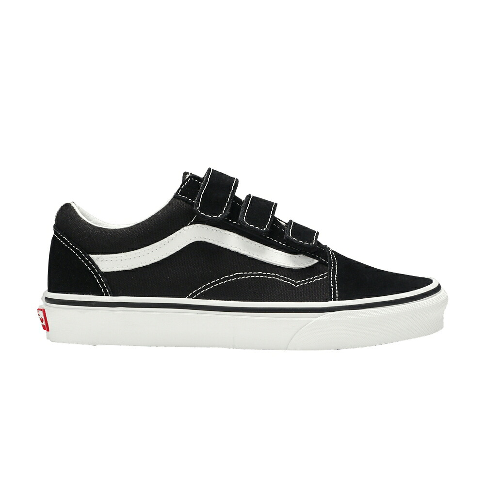 ヴァンズ バンズ 黒色 ブラック 白色 ホワイト オールドスクール 'SUEDE' スニーカー メンズ VANS OLD SKOOL VELCRO / BLACK TRUE WHITE|スニケス