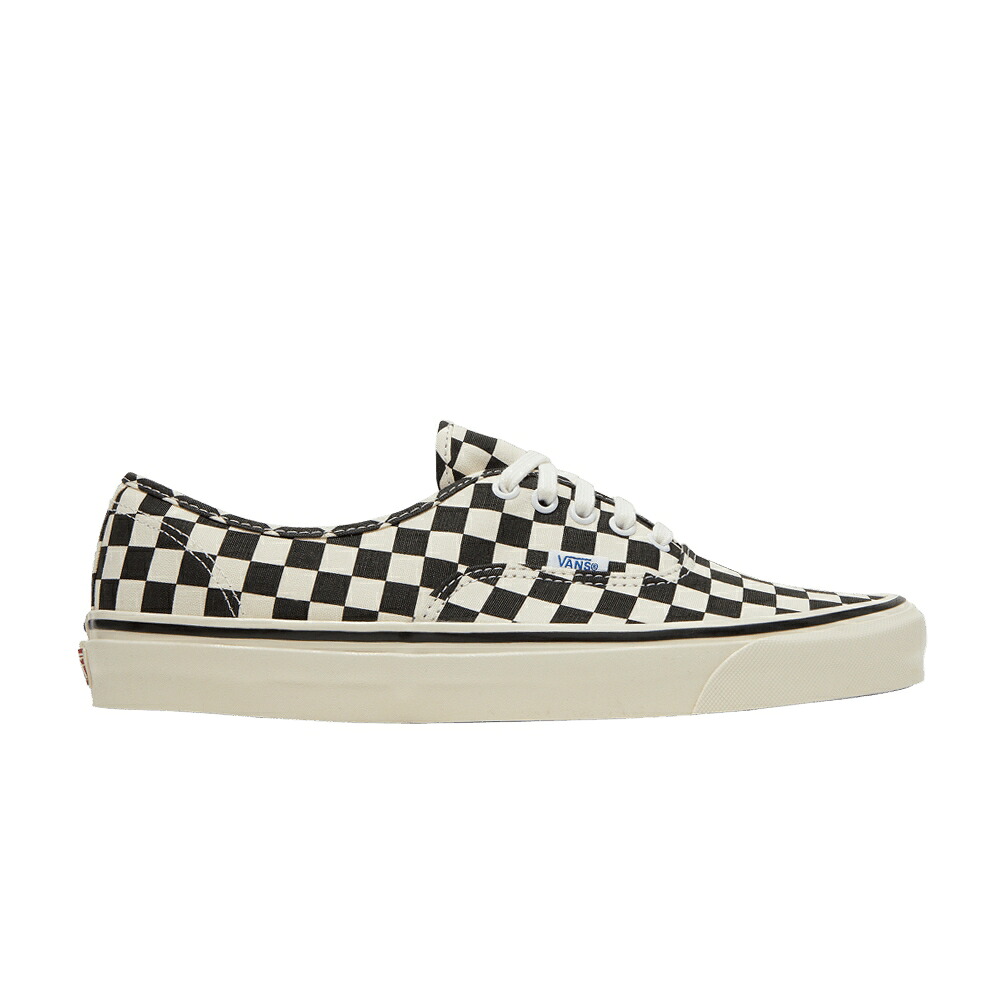 ヴァンズ バンズ オーセンティック 黒色 ブラック \'ANAHEIM FACTORY\' スニーカー メンズ VANS AUTHENTIC 44 DX / BLACK CHECKERBOARD｜スニケス