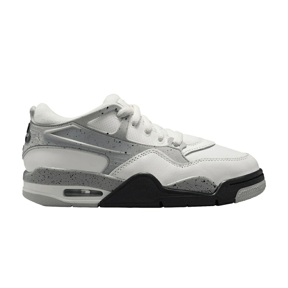 ナイキ 白いこと 白いこと 黒いこと 黒いこと しろがね色 しろがね色 エアジョーダン \u0027WHITE CEMENT\u0027 お坊っちゃん キッズ AIR JORDAN AIR JORDAN 4 RM GS / SUMMIT WHITE BLACK MATTE SILVER もの言う花 マタニティ スニーカー
