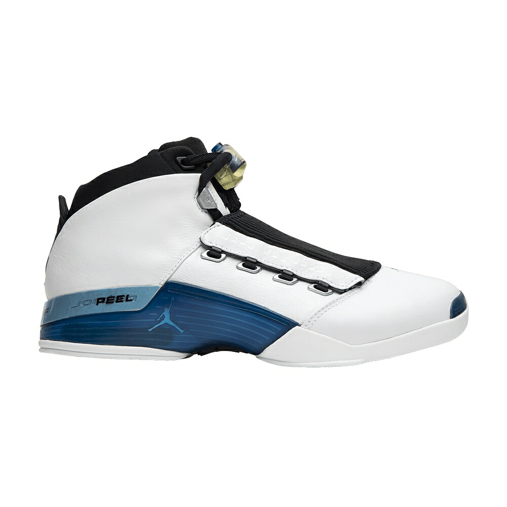 ナイキ 白色 ホワイト カレッジ 青色 ブルー 黒色 ブラック エアジョーダン COLLEGE BLUE スニーカー メンズ AIR JORDAN AIR JORDAN 17 OG / WHITE COLLEGE BLUE BLACK