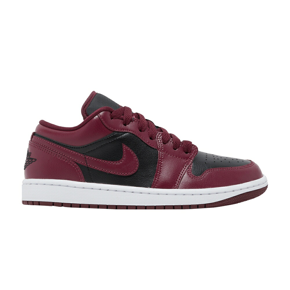ナイキ 黒色 ブラック 白色 ホワイト エアジョーダン 'DARK BEETROOT' スニーカー レディース AIR JORDAN WMNS AIR JORDAN 1 LOW / BLACK DARK BEETROOT WHITE｜スニケス 48,000円