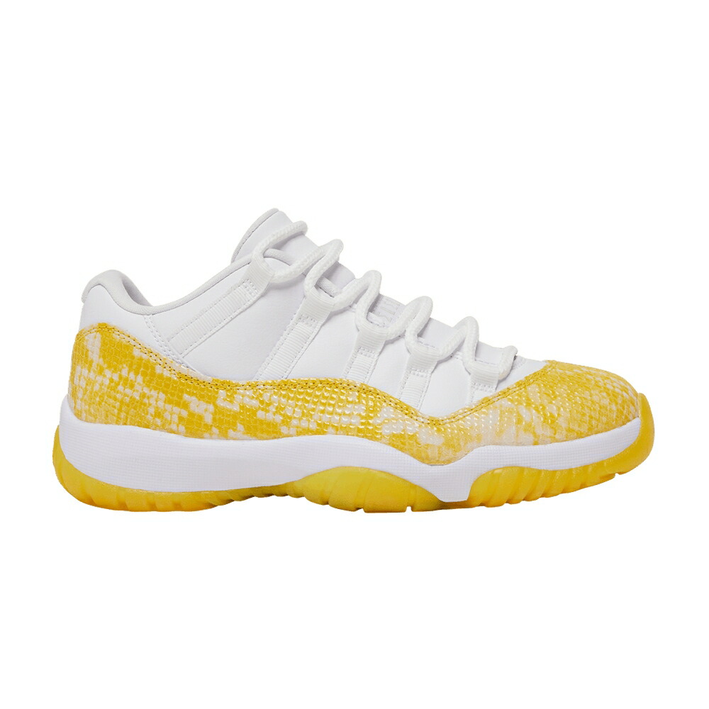 ナイキ 白色 ホワイト 黄色 イエロー エアジョーダン \'YELLOW SNAKESKIN\' スニーカー レディース AIR JORDAN WMNS AIR JORDAN 11 LOW / WHITE TOUR YELLOW SAIL