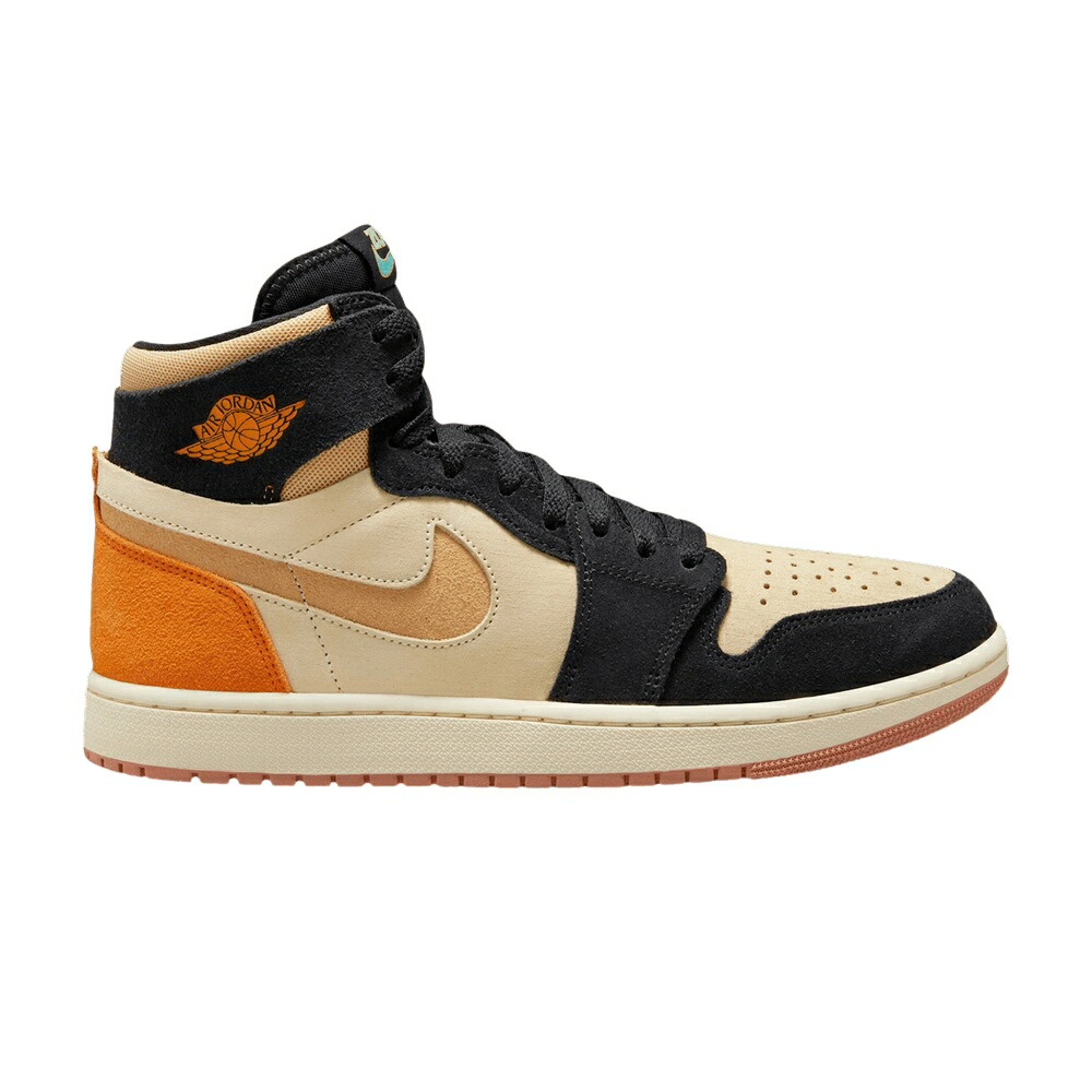 ナイキ ハイ ズーム ゴールド 黒色 ブラック エアジョーダン MUSLIN ORANGE スニーカー メンズ AIR JORDAN AIR JORDAN 1 HIGH ZOOM COMFORT 2 VIVID / MUSLIN CELESTIAL GOLD BLACK