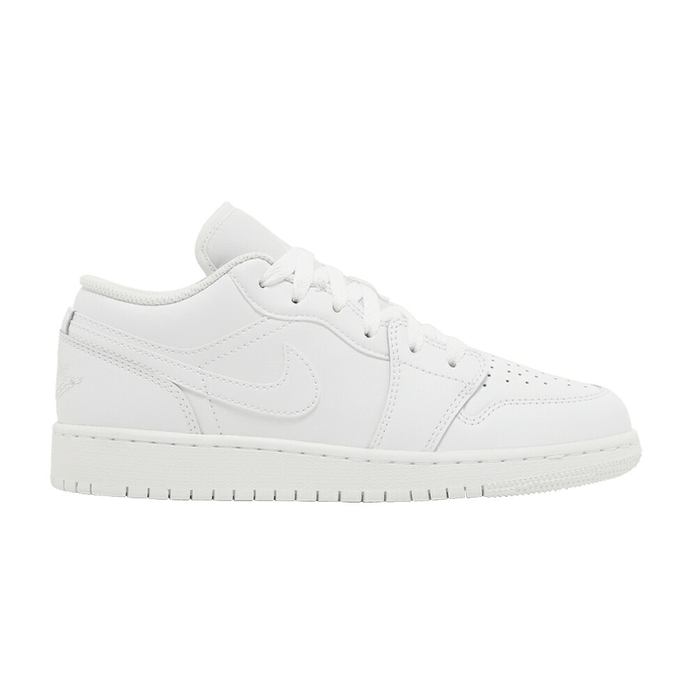 ナイキ 白いこと 白いこと エアジョーダン \u0027TRIPLE WHITE\u0027 お坊っちゃん キッズ AIR JORDAN AIR JORDAN 1 LOW GS 2023 / WHITE WHITE WHITE もの言う花 マタニティ スニーカー
