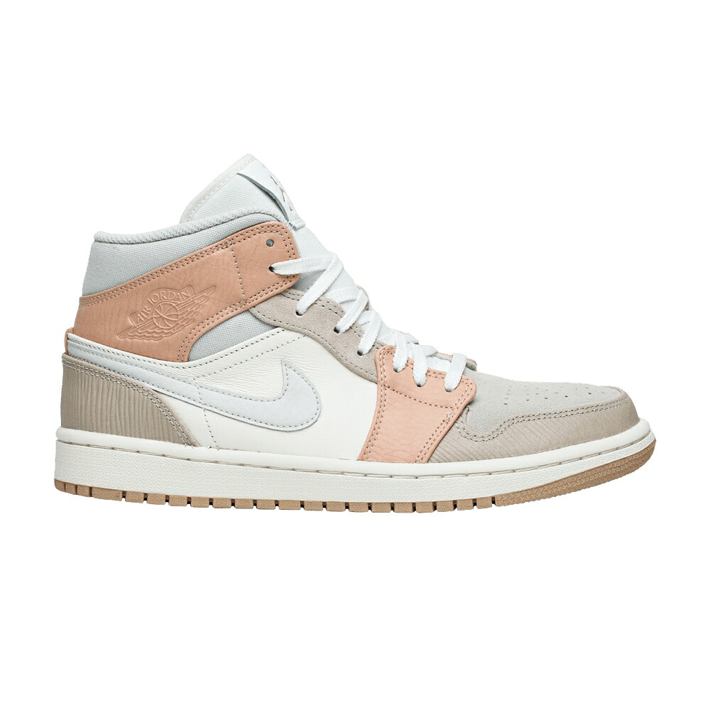 ナイキ ミッド エアジョーダン \u0027MILAN\u0027 スニーカー メンズ AIR JORDAN AIR JORDAN 1 MID / SAIL LIGHT BONE STRING SHIMMER