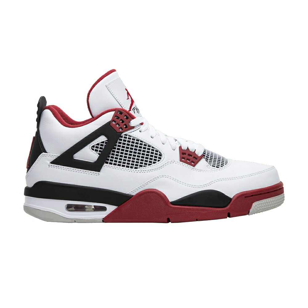 ナイキ 白色 ホワイト 赤 レッド 黒色 ブラック エアジョーダン FIRE RED スニーカー メンズ AIR JORDAN AIR JORDAN 4 RETRO 2012 / WHITE VARSITY RED BLACK