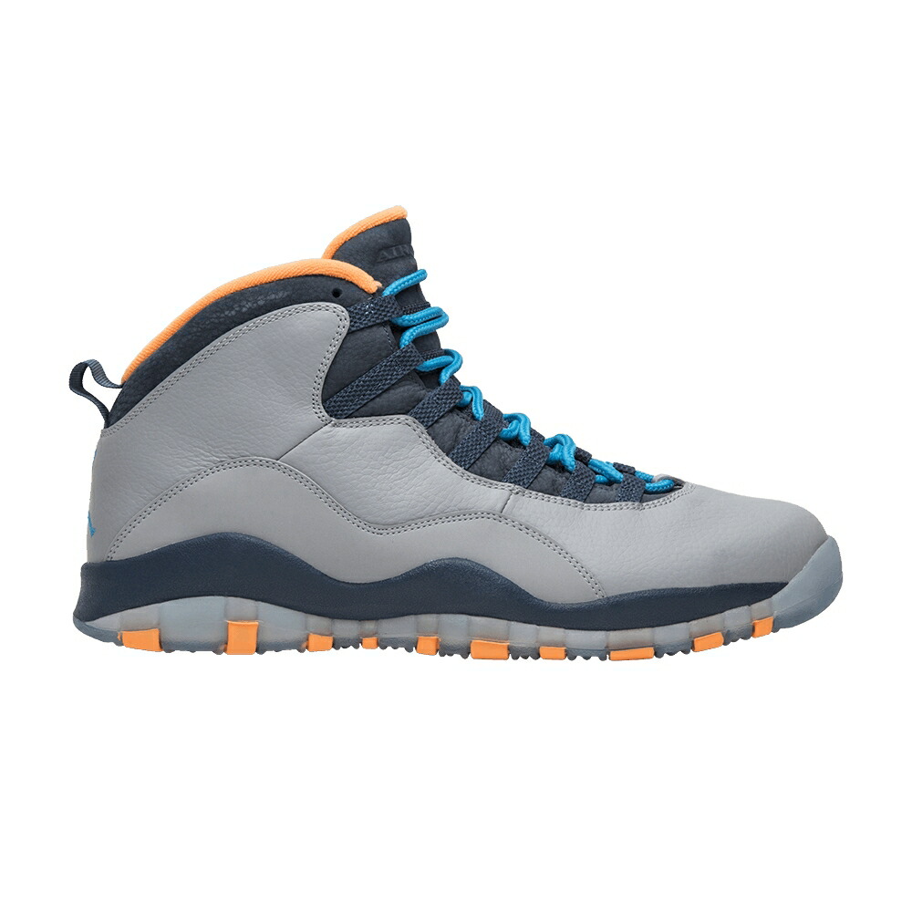 ナイキ 薄墨色 薄墨色 青味 青み エアジョーダン \u0027BOBCATS\u0027 スニーカー メンズ AIR JORDAN AIR JORDAN 10 RETRO / WOLF GREY DARK POWDER BLUE NEW
