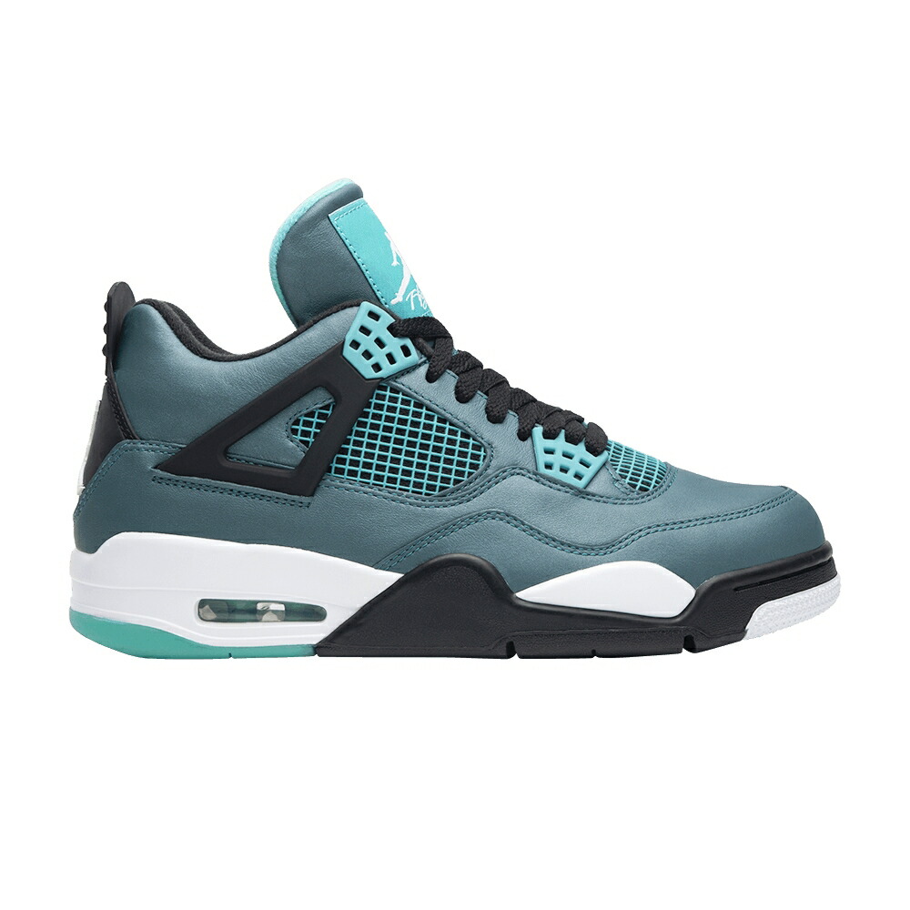 ナイキ 黒色 ブラック 白色 ホワイト エアジョーダン TEAL スニーカー メンズ AIR JORDAN AIR JORDAN 4 RETRO / TEAL BLACK RETRO WHITE