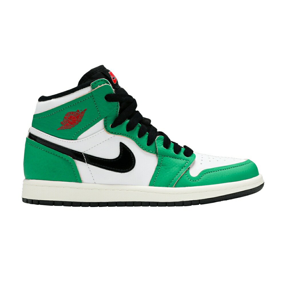 ナイキ ハイ 緑 グリーン 黒色 ブラック 白色 ホワイト エアジョーダン LUCKY GREEN ジュニア キッズ AIR JORDAN AIR JORDAN 1 RETRO HIGH OG PS / LUCKY GREEN BLACK WHITE SAIL ベビー マタニティ スニーカー