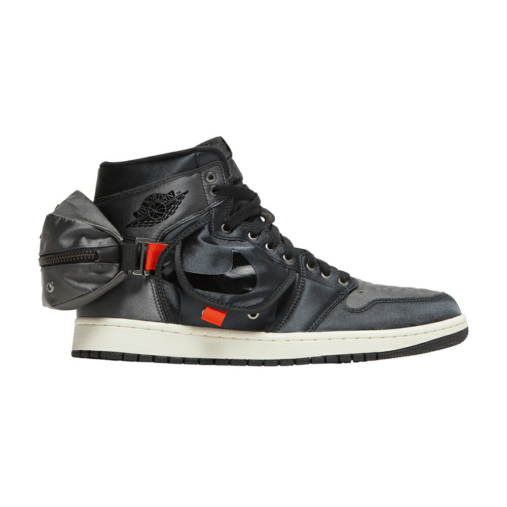 ナイキ ご機嫌 黒いこと 黒いこと エアジョーダン \u0027STASH\u0027 スニーカー メンズ AIR JORDAN AIR JORDAN 1 RETRO HIGH UTILITY / BLACK ANTHRACITE SAIL OFF NOIR