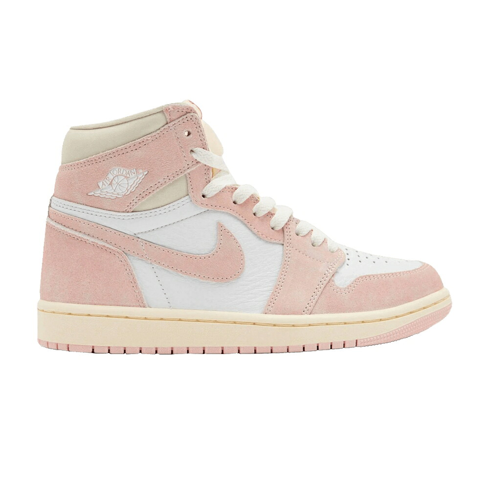 ナイキ ハイ 白色 ホワイト エアジョーダン 'WASHED PINK' ジュニア キッズ AIR JORDAN AIR JORDAN 1 RETRO HIGH OG PS / ATMOSPHERE WHITE MUSLIN SAIL ベビー マタニティ スニーカー|スニケス