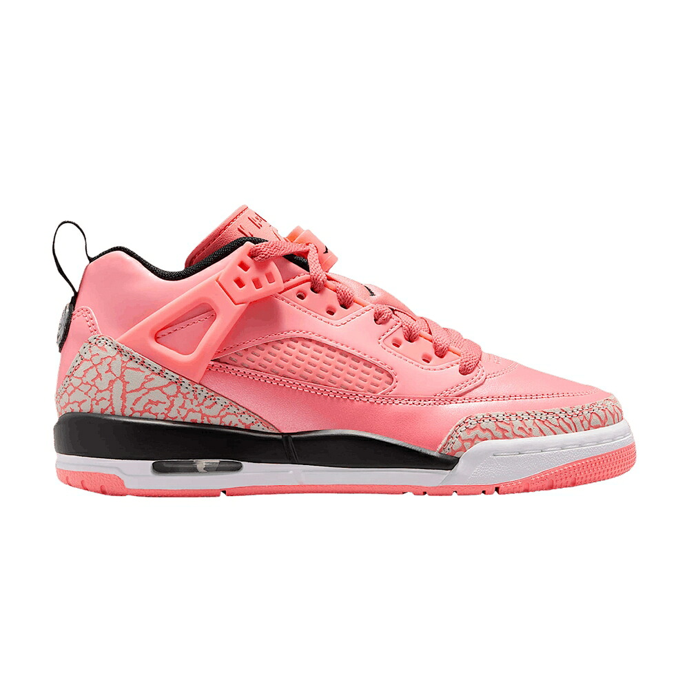 ナイキ ピンク 白色 ホワイト 黒色 ブラック エアジョーダン 'PINK GAZE' ジュニア キッズ AIR JORDAN AIR JORDAN SPIZIKE LOW GS / PINK GAZE WHITE BLACK PINK GAZE ベビー マタニティ スニーカー|スニケス