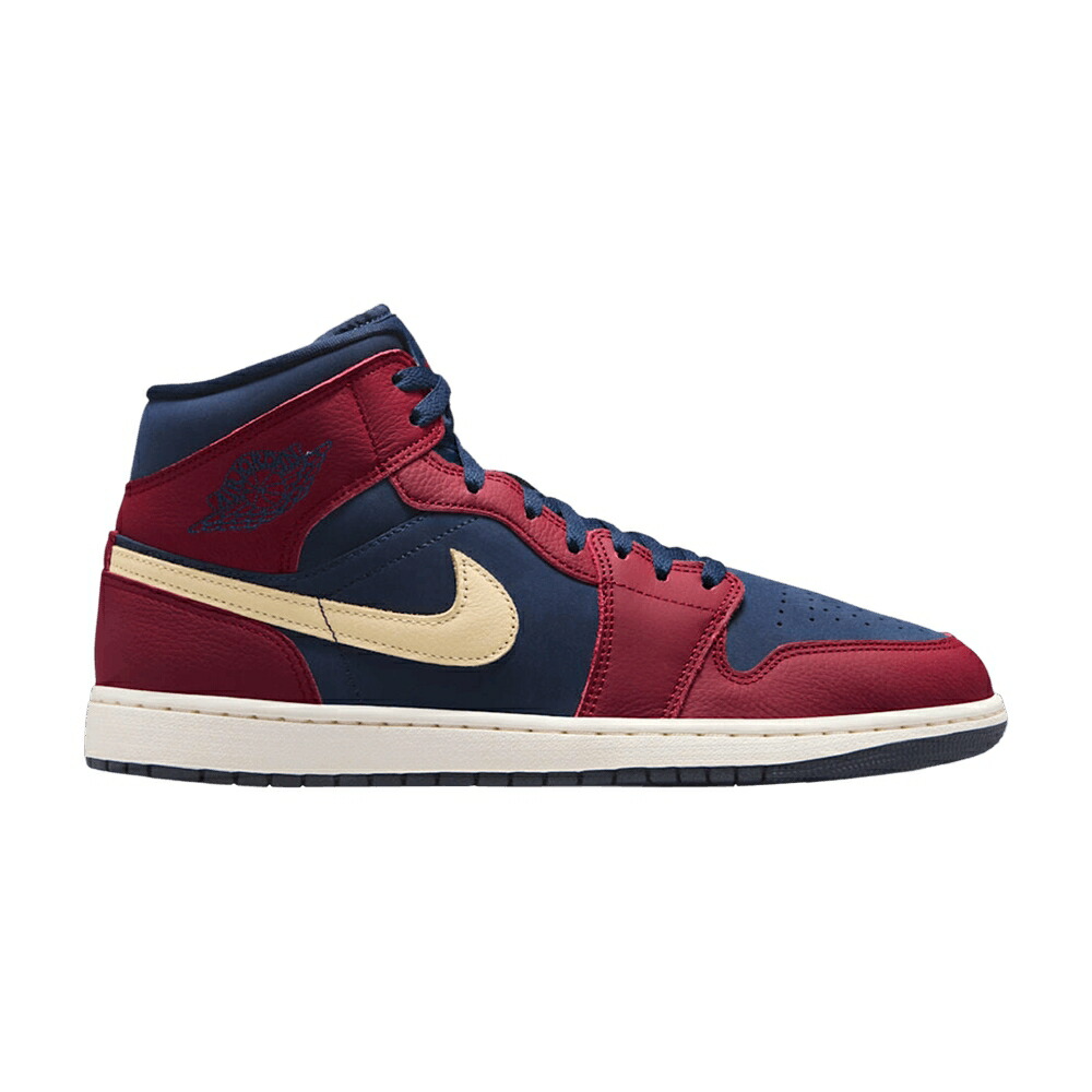 ナイキ ミッド 赤 赤いこと 野球クラブ エアジョーダン \u0027TEAM OBSIDIAN\u0027 スニーカー メンズ AIR JORDAN AIR JORDAN 1 MID SE RED / TEAM RED OBSIDIAN PALE VANILLA
