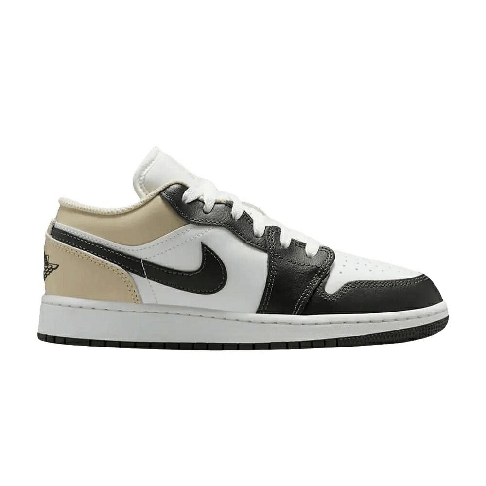 ナイキ 白色 ホワイト エアジョーダン 'SUMMIT NOIR' ジュニア キッズ AIR JORDAN AIR JORDAN 1 LOW GS WHITE OFF / SUMMIT WHITE RATTAN OFF NOIR ベビー マタニティ スニーカー｜スニケス