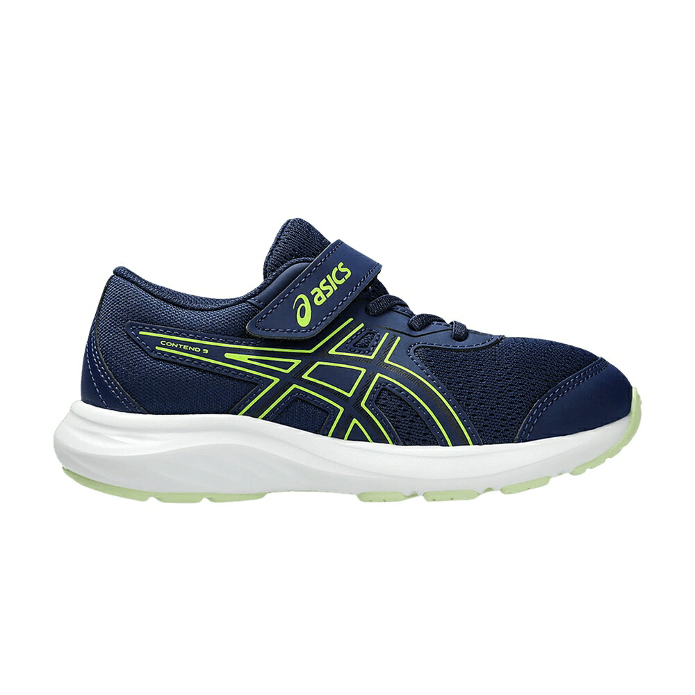 アシックス 青色 ブルー 黒色 ブラック BLUE EXPANSE ジュニア キッズ ASICS CONTEND 9 PS / BLUE EXPANSE BLACK ベビー マタニティ スニーカー