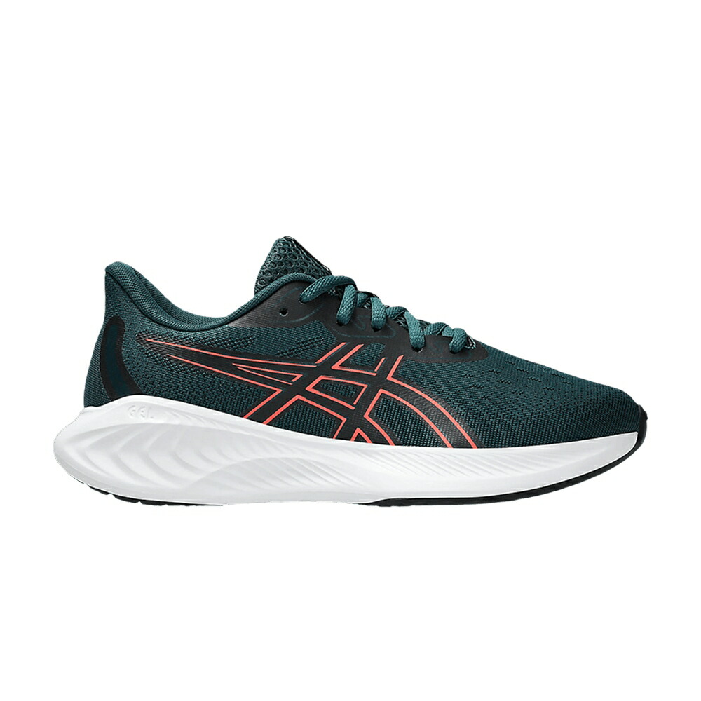 アシックス 緑 グリーン 'SAXON REEF' ジュニア キッズ ASICS GEL CUMULUS 26 GS GREEN CORAL / SAXON GREEN CORAL REEF ベビー マタニティ スニーカー