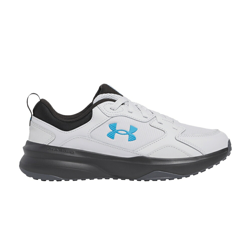 灰色 グレー 黒色 ブラック 青色 ブルー アンダーアーマー 'HALO BLUE' スニーカー メンズ UNDER ARMOUR UNDER ARMOUR CHARGED EDGE GREY ETHER / HALO GREY BLACK ETHER BLUE