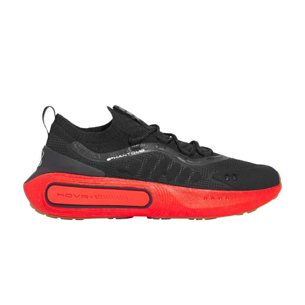 黒色 ブラック 赤 レッド 銀色 シルバー アンダーアーマー BLACK RED スニーカー メンズ UNDER ARMOUR UNDER ARMOUR HOVR PHANTOM 4 LAVA / BLACK LAVA RED METALLIC SILVER