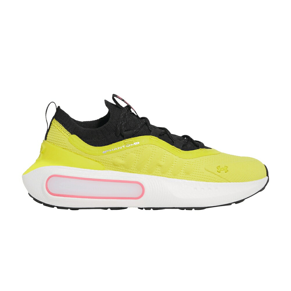 黒いこと 黒いこと アンダーアーマー \u0027CHARTREUSE BLACK\u0027 スニーカー メンズ UNDER ARMOUR UNDER ARMOUR HOVR PHANTOM 4 / CHARTREUSE BLACK