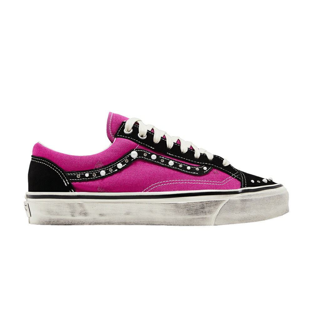 ヴァンズ バンズ 赤 レッド オールドスクール PEARLIZED RED スニーカー メンズ VANS OLD SKOOL 36 LX PACK - FUCHSIA / FUCHSIA RED