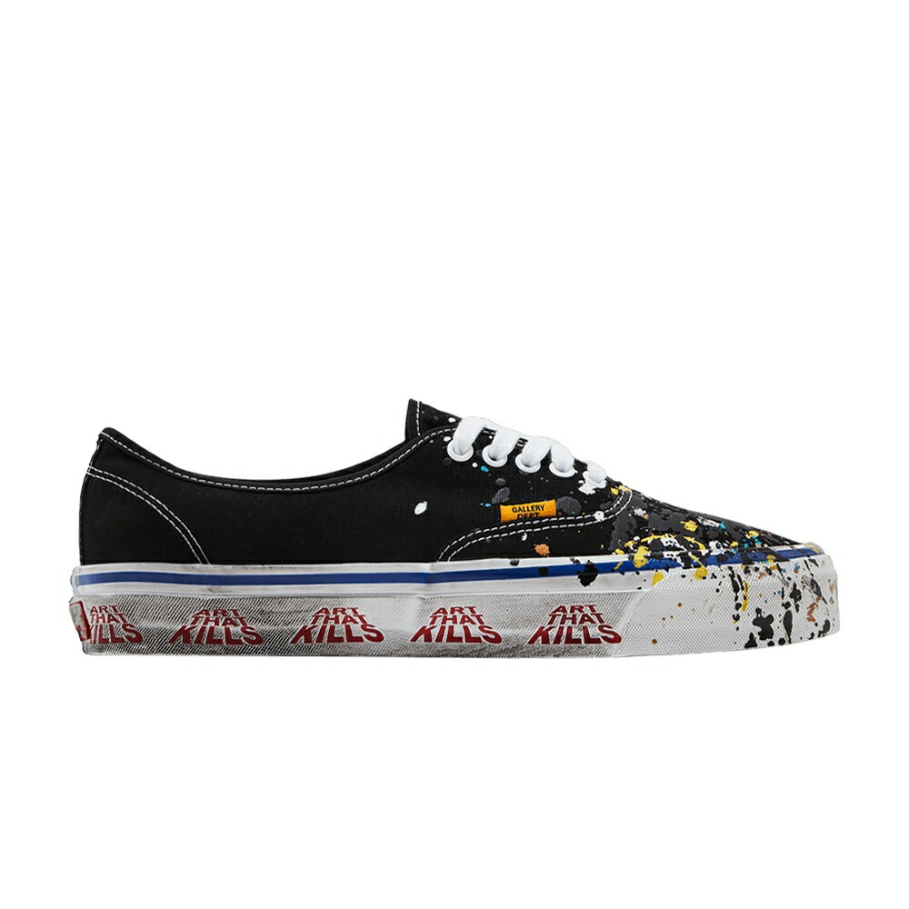 ヴァンズ バンズ オーセンティック 黒色 ブラック DEPT. 'ART KILLS' スニーカー メンズ VANS GALLERY X AUTHENTIC 44 THAT / BLACK MULTI COLOR 54,960円